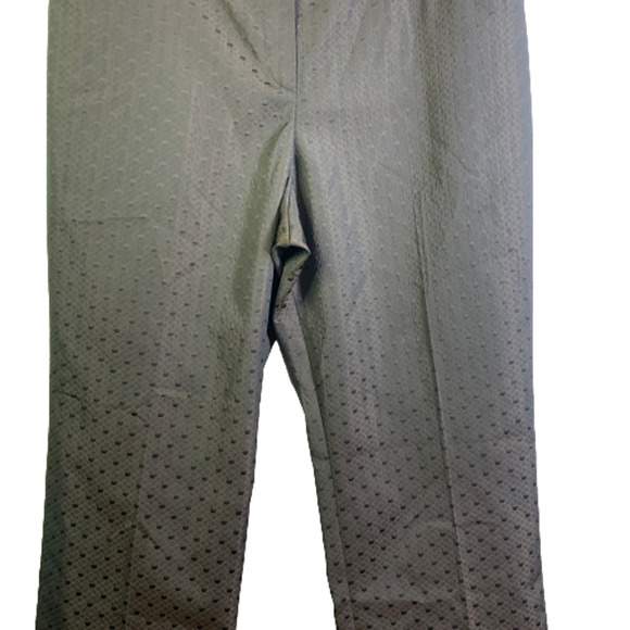 BERNARD ZINS Black Quilted Polka-Dot Trouser Pants - Picture 6 of 13